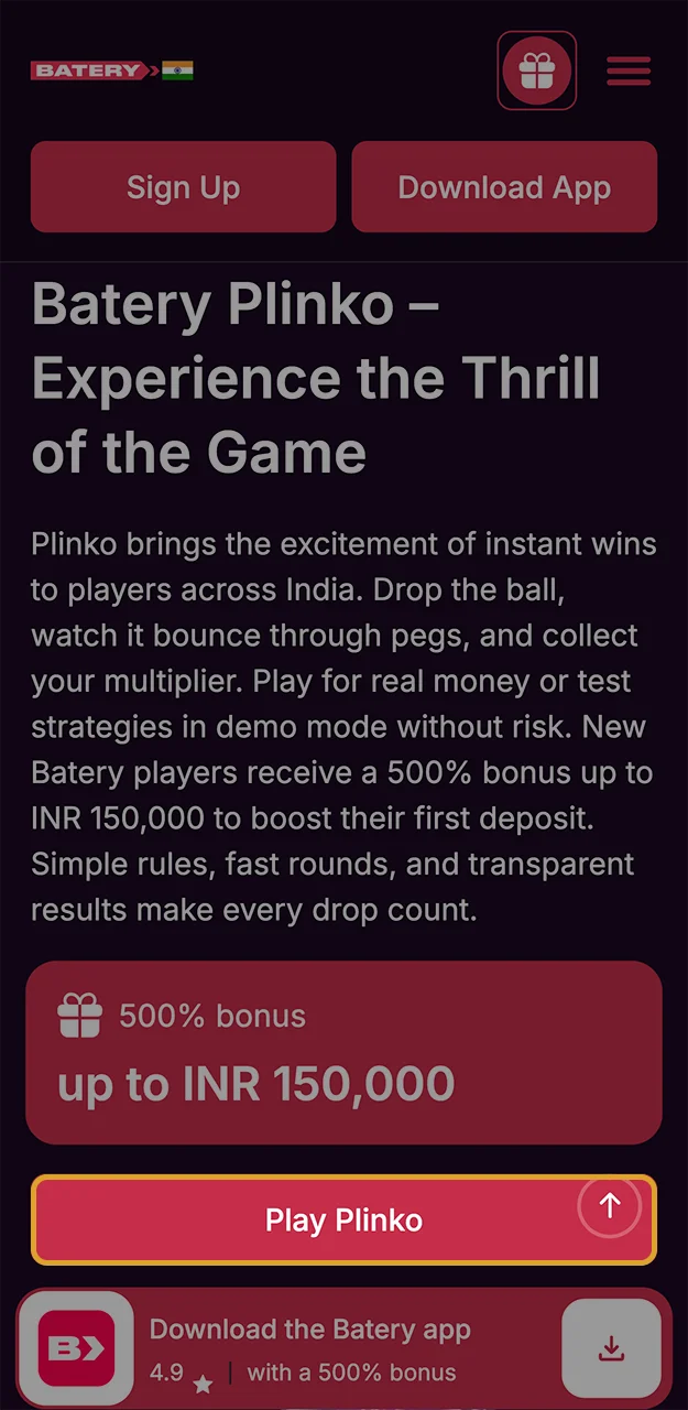 Please only enter accurate information when registering at Batery Casino.